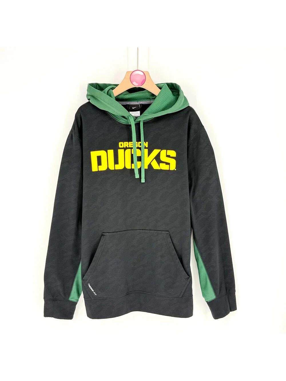 Nike Oregon Ducks Therma-FIT NCAA College Hoodie Mens Medium